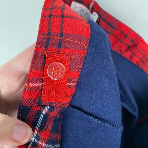 Est. 1989 Place Kids Girls Size 8 Red Plaid Pleated Stretch Skirt - Picture 6 of 7